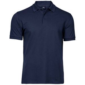 Tee Jays Mens Luxury Stretch Pique Polo Shirt / Navy